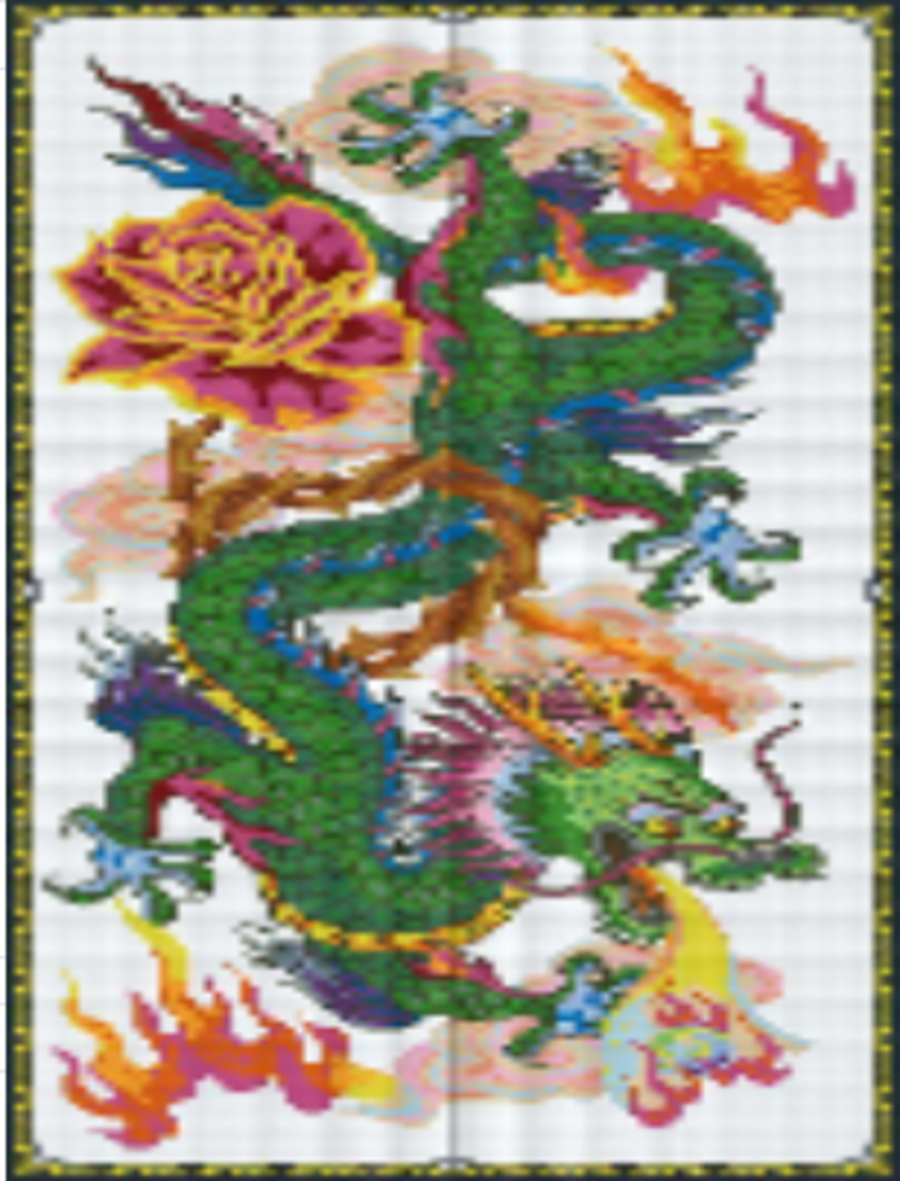 Dragon Lord - 40 Baseplate PixelHobby Mini-mosaic Art Kit image 0